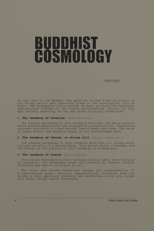 Experimental English facsimile prototype of page 7 of Vũ-trụ-quan Phật học